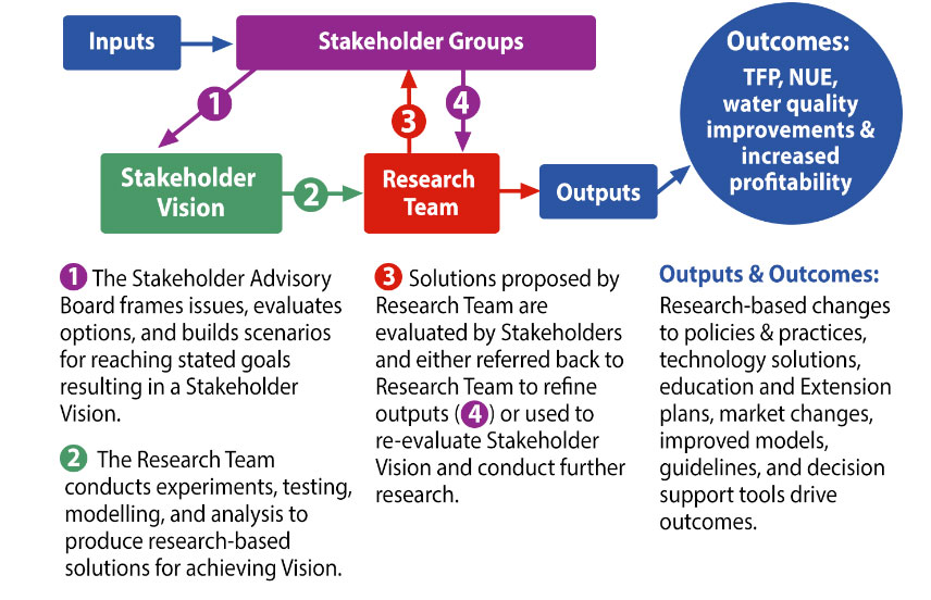 Project Workflow Showing the Iterative Research Process with Stakeholders